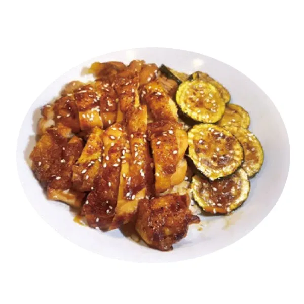 Donburi de pollo teriyaki