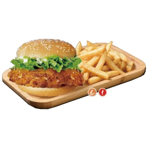 Hamburguesa Muslos de pollo Orleans / con patatas